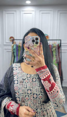 Royal Muslin Kalamkari Gown Set
