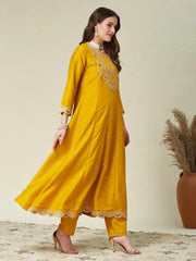Premium Vichhitra Silk Embroidered Suit Set with Embroidered Georgette Dupatta | Designer Ethnic Wear for Women