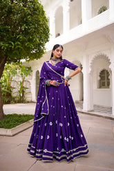 Premium Pure Chanderi Bandhej Print Lehenga Choli with Dupatta – Festive Designer Collection