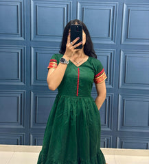 Cotton Maxi Dress - one Piee