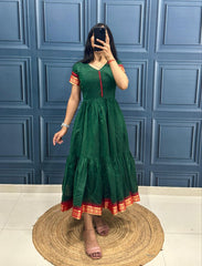 Cotton Maxi Dress - one Piee