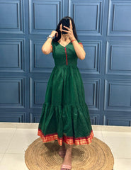 Cotton Maxi Dress - one Piee