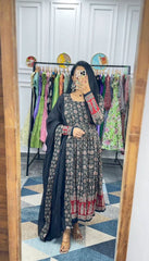 Royal Muslin Kalamkari Gown Set