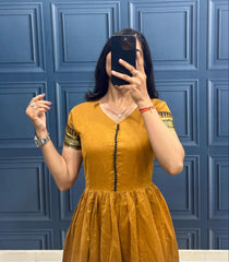 Cotton Maxi Dress - one Piee