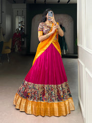 RoopRangi Women's Premium Aastha Silk Printed Lehenga Choli Set with Georgette Dupatta | 4 Stunning Colors
