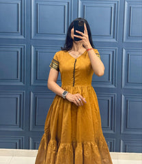 Cotton Maxi Dress - one Piee