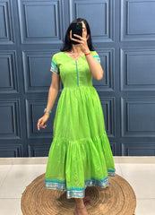 Cotton Maxi Dress - one Piee