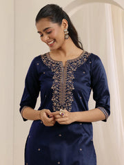 Premium Roman Silk Embroidered Suit Set with Chanderi Silk Dupatta | Designer Ethnic Wear for Women