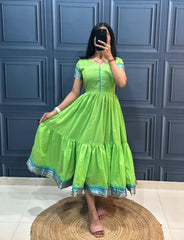 Cotton Maxi Dress - one Piee