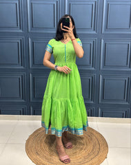 Cotton Maxi Dress - one Piee