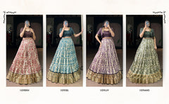 Designer Tasar Silk Printed Lehenga Choli with Viscose Border | Women's Festive & Wedding Wear Lehenga Set