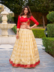 Paithani Jacquard Silk Lehenga Choli with Zari Woven Koti | Premium Traditional Designer Lehenga Set for Women