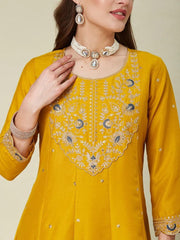 Premium Vichhitra Silk Embroidered Suit Set with Embroidered Georgette Dupatta | Designer Ethnic Wear for Women