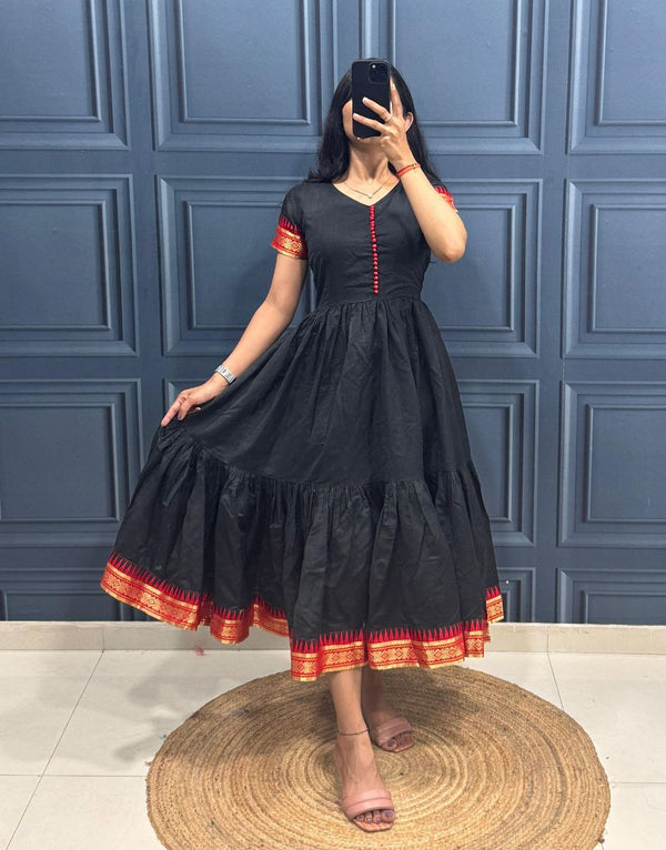 Cotton Maxi Dress - one Piee