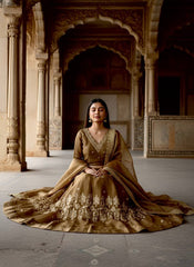 Coffee Brown GMY Silk Semi Bridal Lehenga Choli with Embroidered Dupatta | Designer Wedding Wear Lehenga for Women