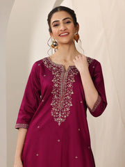 Premium Roman Silk Embroidered Suit Set with Chanderi Silk Dupatta | Designer Ethnic Wear for Women