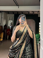 Designer Tasar Silk Lehenga Choli Set with Iconic Sparkle Work & Tassel Dupatta | Premium Wedding & Festive Lehenga for Women