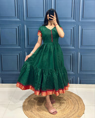 Cotton Maxi Dress - one Piee