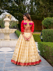 Paithani Jacquard Silk Lehenga Choli with Zari Woven Koti | Premium Traditional Designer Lehenga Set for Women